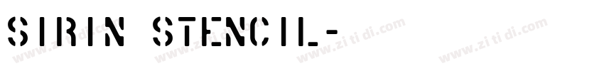Sirin Stencil字体转换